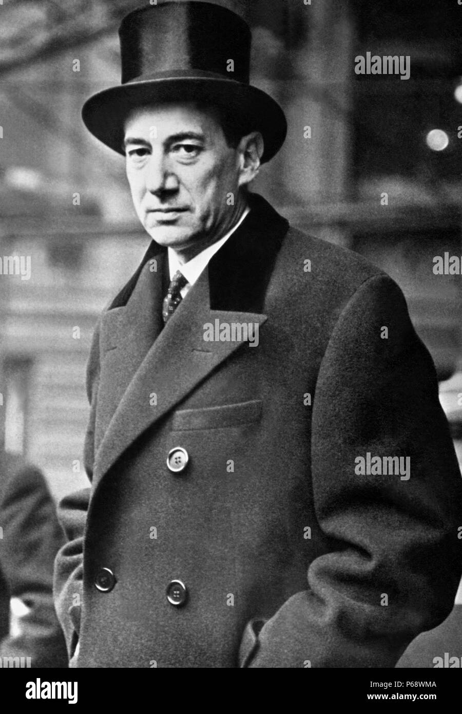 Józef Beck 1894 - Giugno 5, 1944; servita la Seconda Repubblica di Polonia come diplomatico e ufficiale militare e stretto collaboratore di Józef Pilsudski. Ministro degli esteri negli anni trenta del novecento Foto Stock