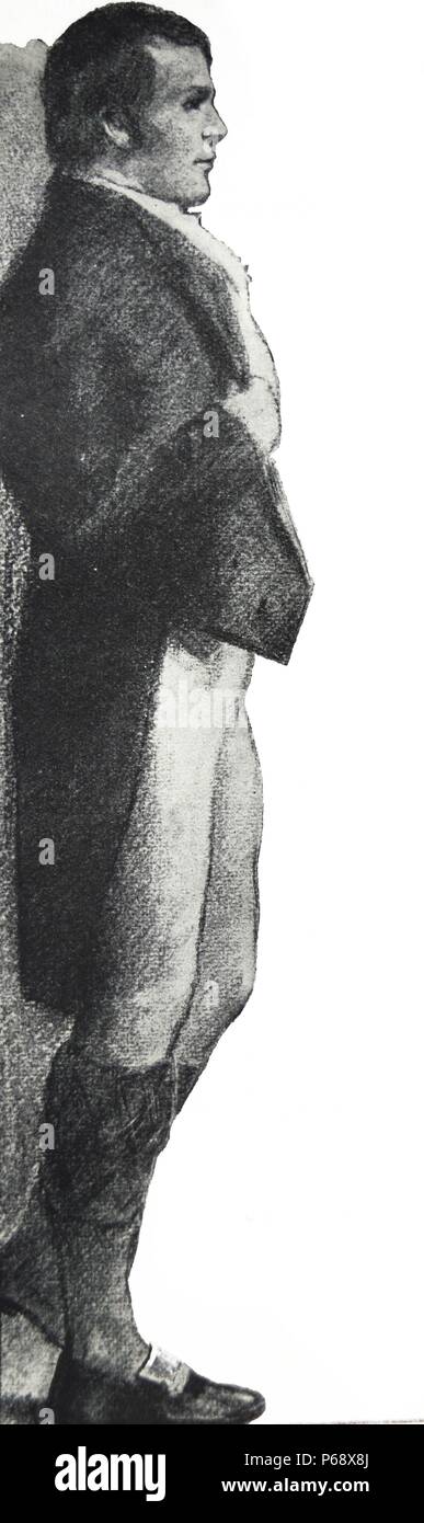 Ritratto di Robert Burns (1759-1796) fu un poeta e paroliere. Egli è conosciuto come il poeta nazionale della Scozia ed è celebrato in tutto il mondo. Datata 1787 Foto Stock