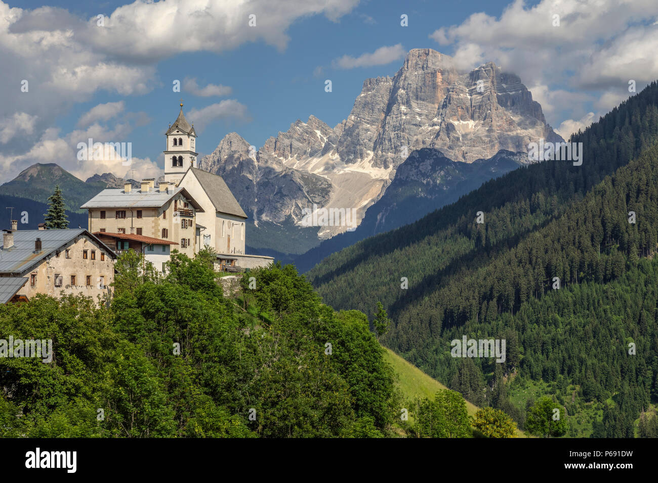 Colle Santa Lucia, Belluno, Veneto, Dolomiti, Italia, Europa Foto Stock