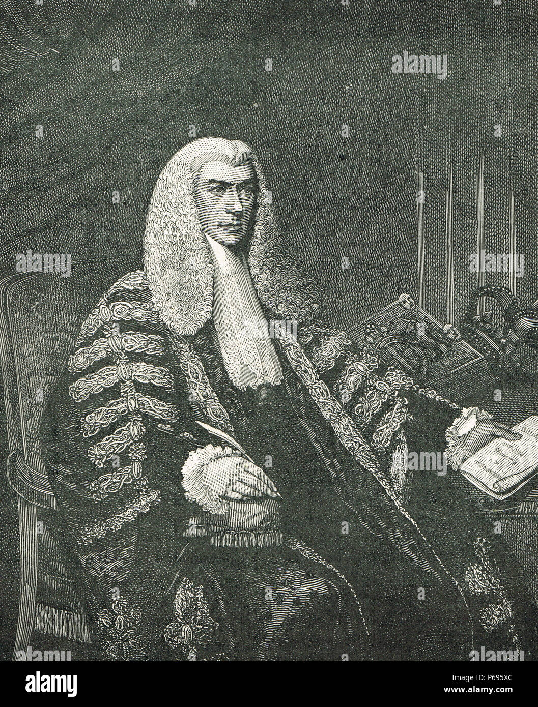 Henry Peter Brougham, primo Baron Brougham e Vaux, statista britannico, Lord Cancelliere della Gran Bretagna Foto Stock