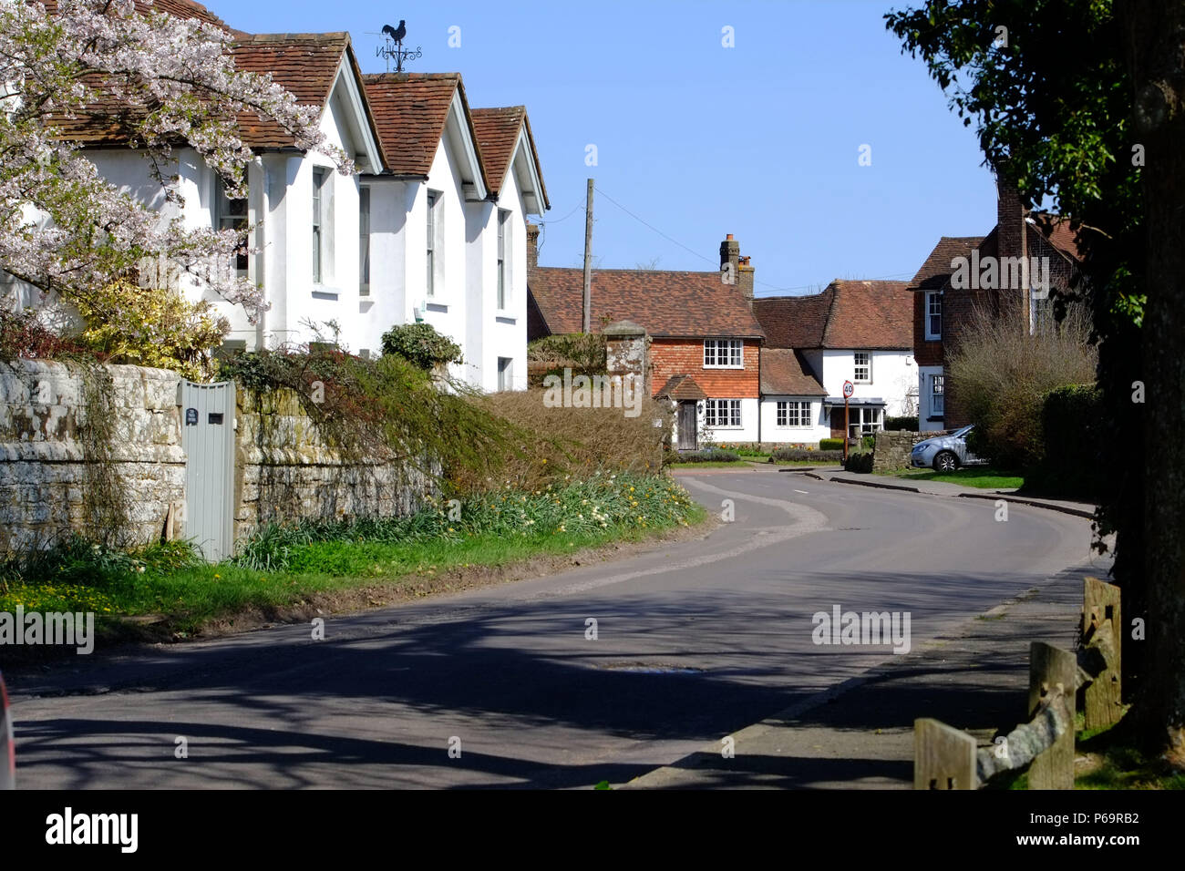 Cadei Street vicino a Heathfield, East Sussex, Regno Unito Foto Stock