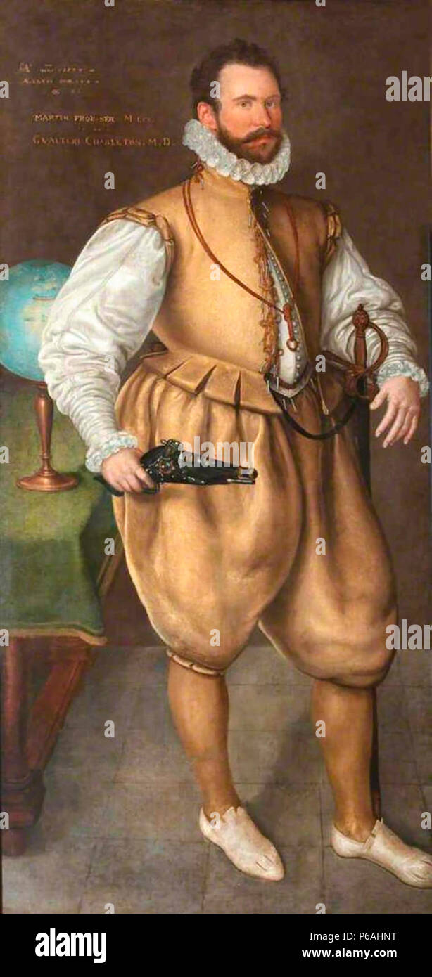 Ritratto di Sir Martin Frobisher. Cornelius Ketel, 1577 Foto Stock