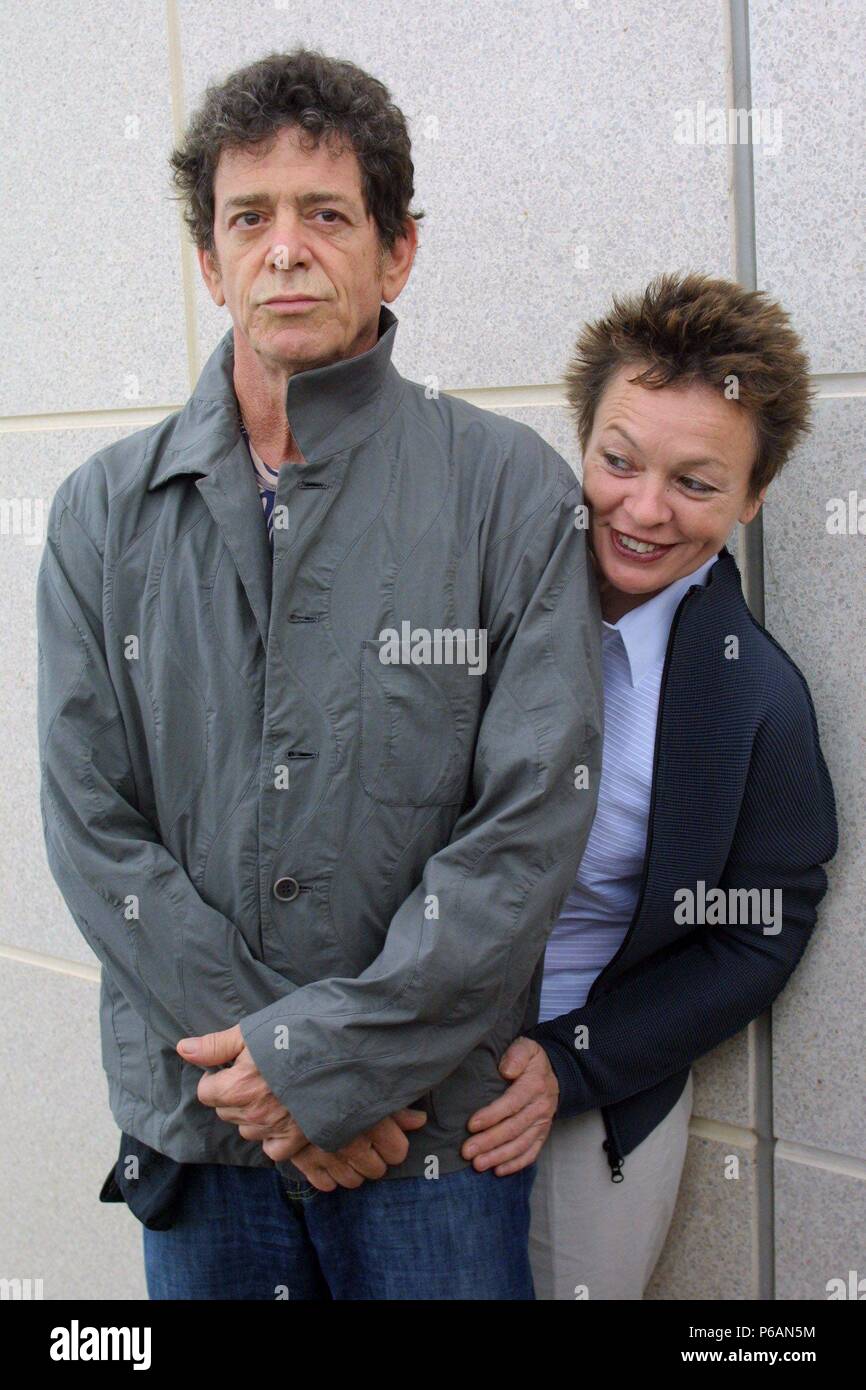 Lou Reed y Laurie Anderson en Barcelona. Foto Stock