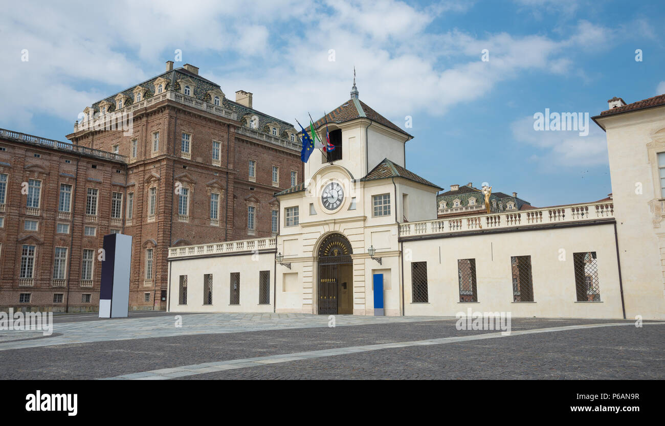 Torino Piemonte ,l'Italia, 15 giugno 2018:vista di Venaria Reale Patrimonio mondiale dell UNESCO Foto Stock