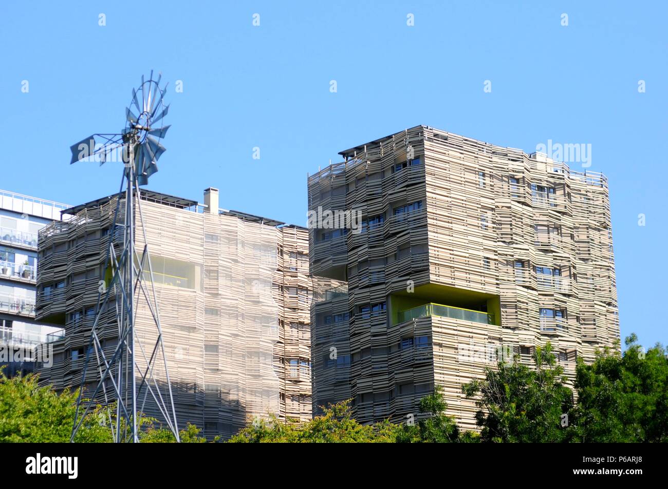 Paris-Batignolles quartiere ecologico Foto Stock