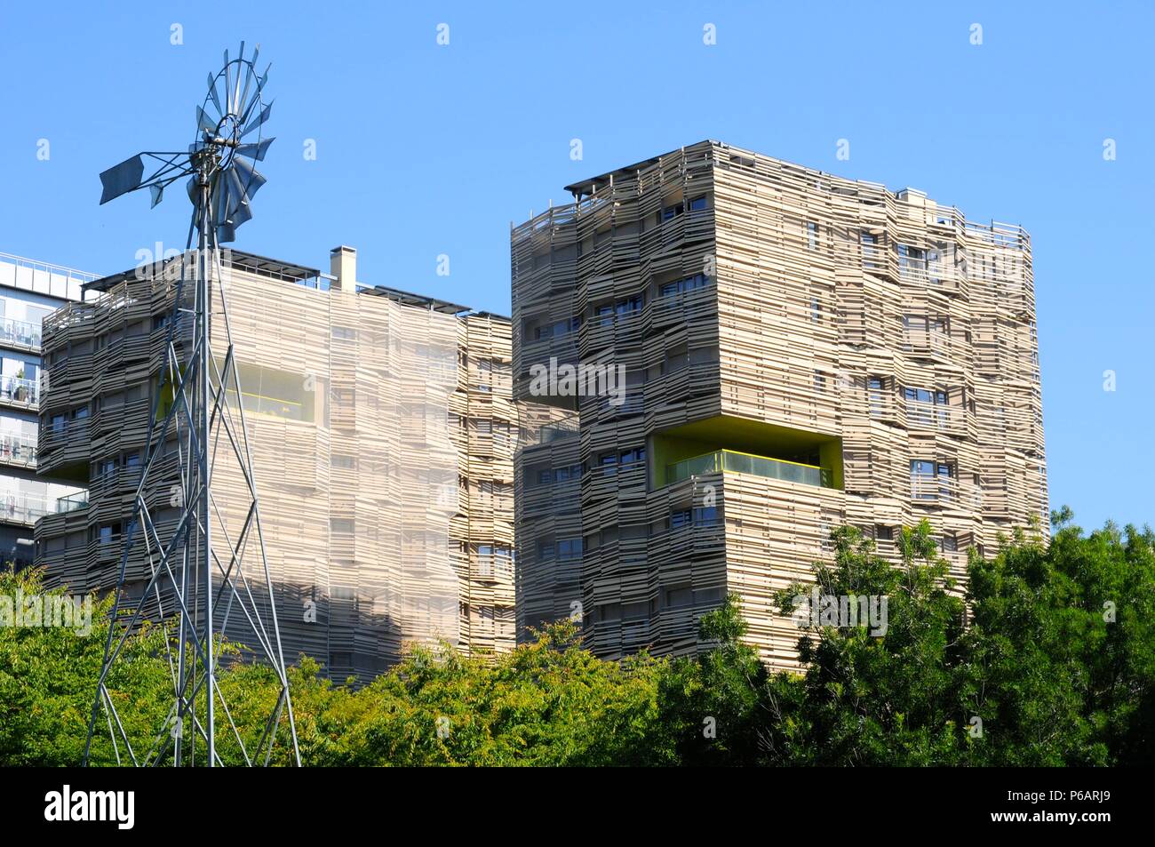 Paris-Batignolles quartiere ecologico Foto Stock