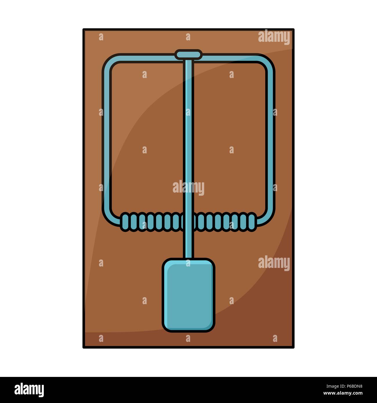 Mouse design trap isolati su sfondo bianco Illustrazione Vettoriale