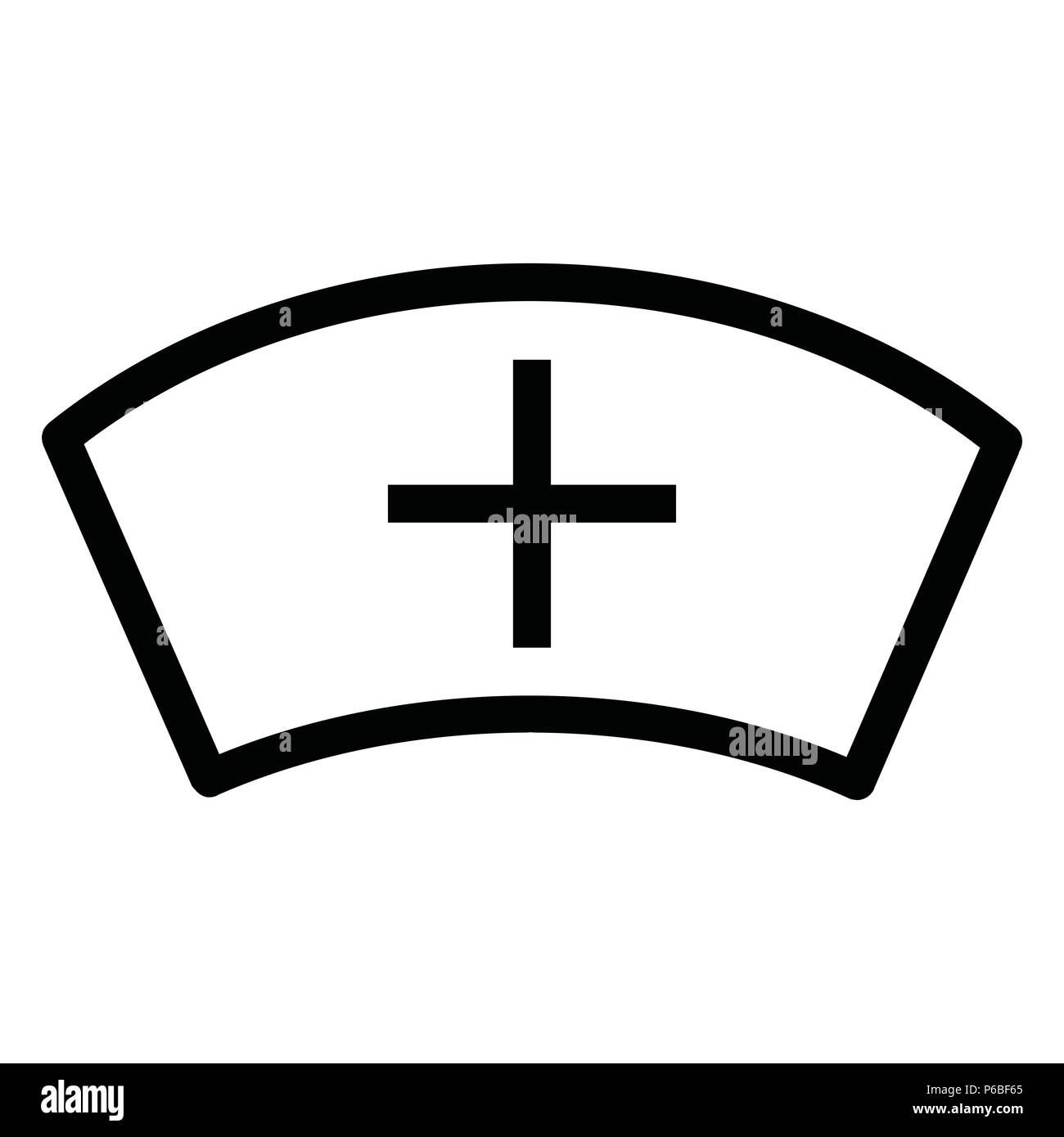 Icona di infermiere con stile struttura illustrazione vettoriale Illustrazione Vettoriale