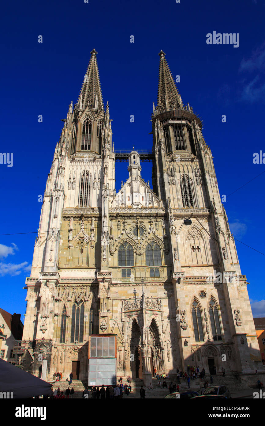 In Germania, in Baviera, Regensburg, Dom, la Cattedrale di San Pietro, Foto Stock