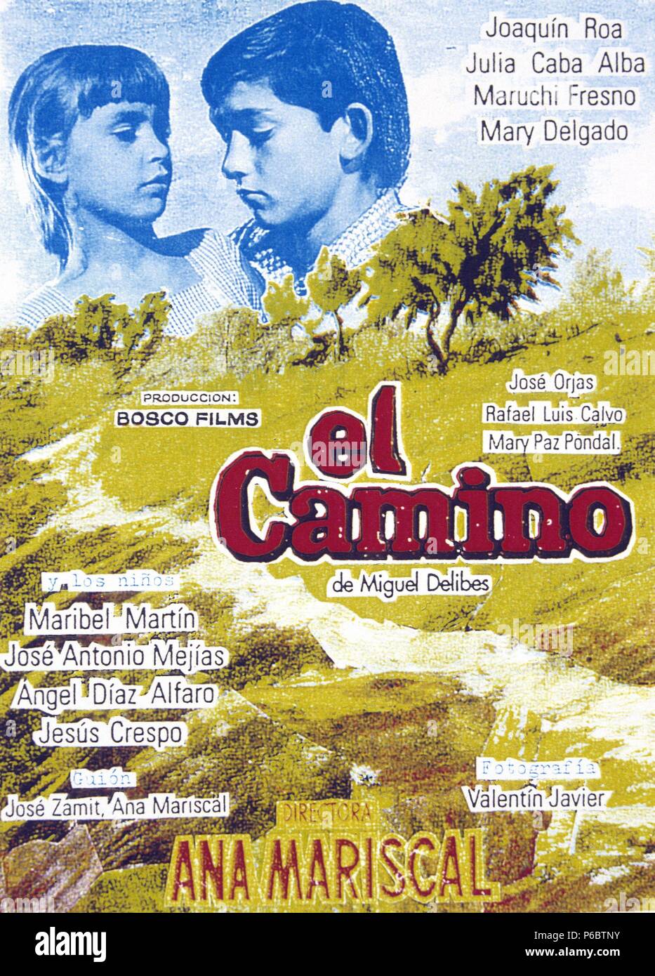 PELICULA : EL Camino , 1964. BASADA EN LA OBRA HOMONIMA DE MIGUEL DELIBES.  Direttore : ANA MARISCAL. ACTORES : JOAQUIN ROA , JULIA CABA ALBA Foto  stock - Alamy