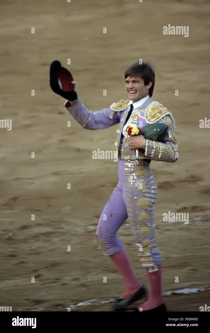 ESPARTACO. JUAN ANTONIO RUIZ. MATADOR DE TOROS ESPAÑOL. ESPARTINAS 1962-. FOTO 1989. Foto Stock