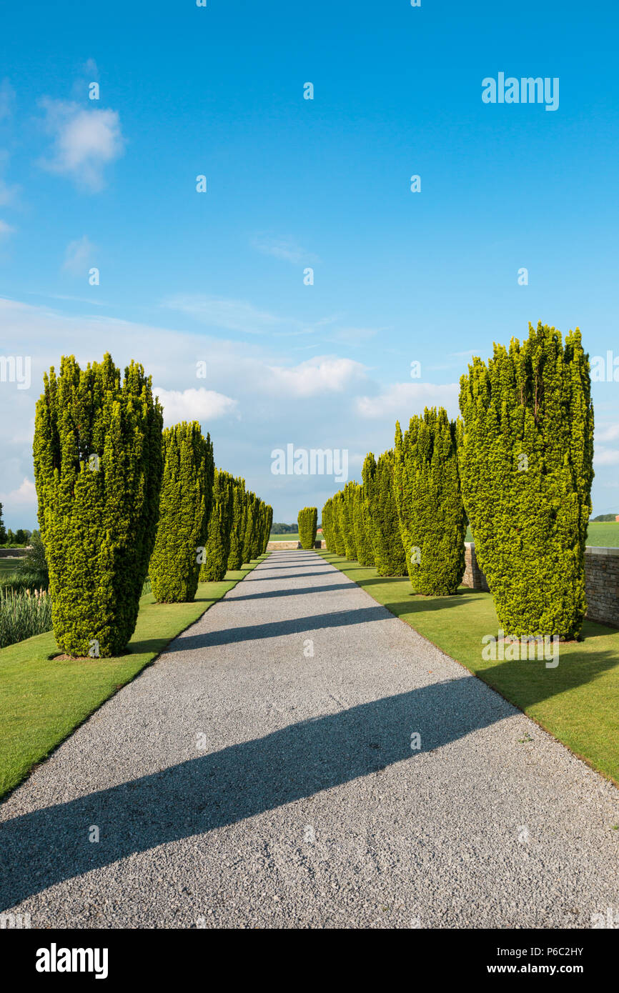 Bedford House cimitero, Belgio Foto Stock