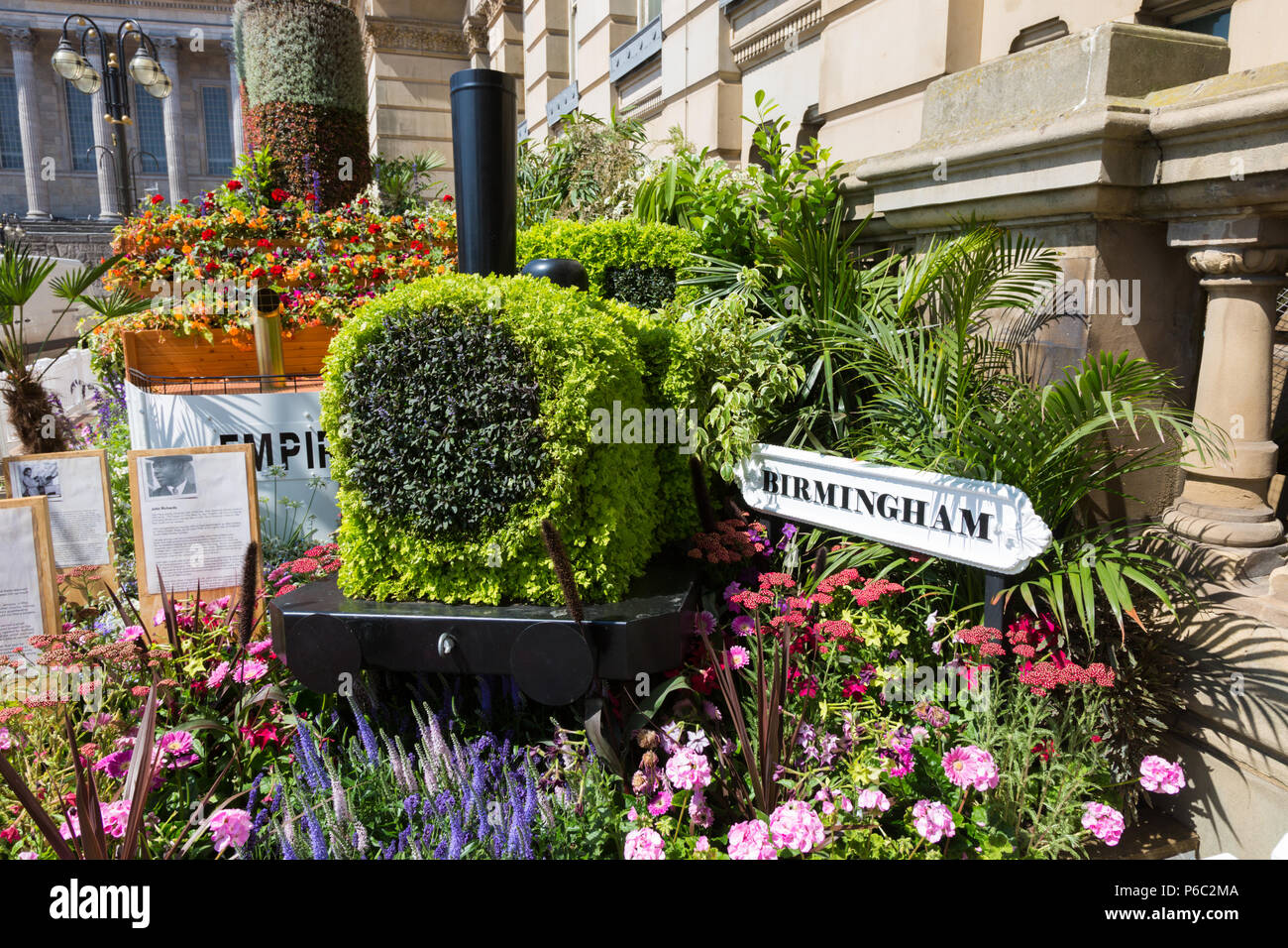 Floreali o display giardino di Birmingham, UK, che è stato esposto in il Chelsea Flower Show, 2018 Foto Stock
