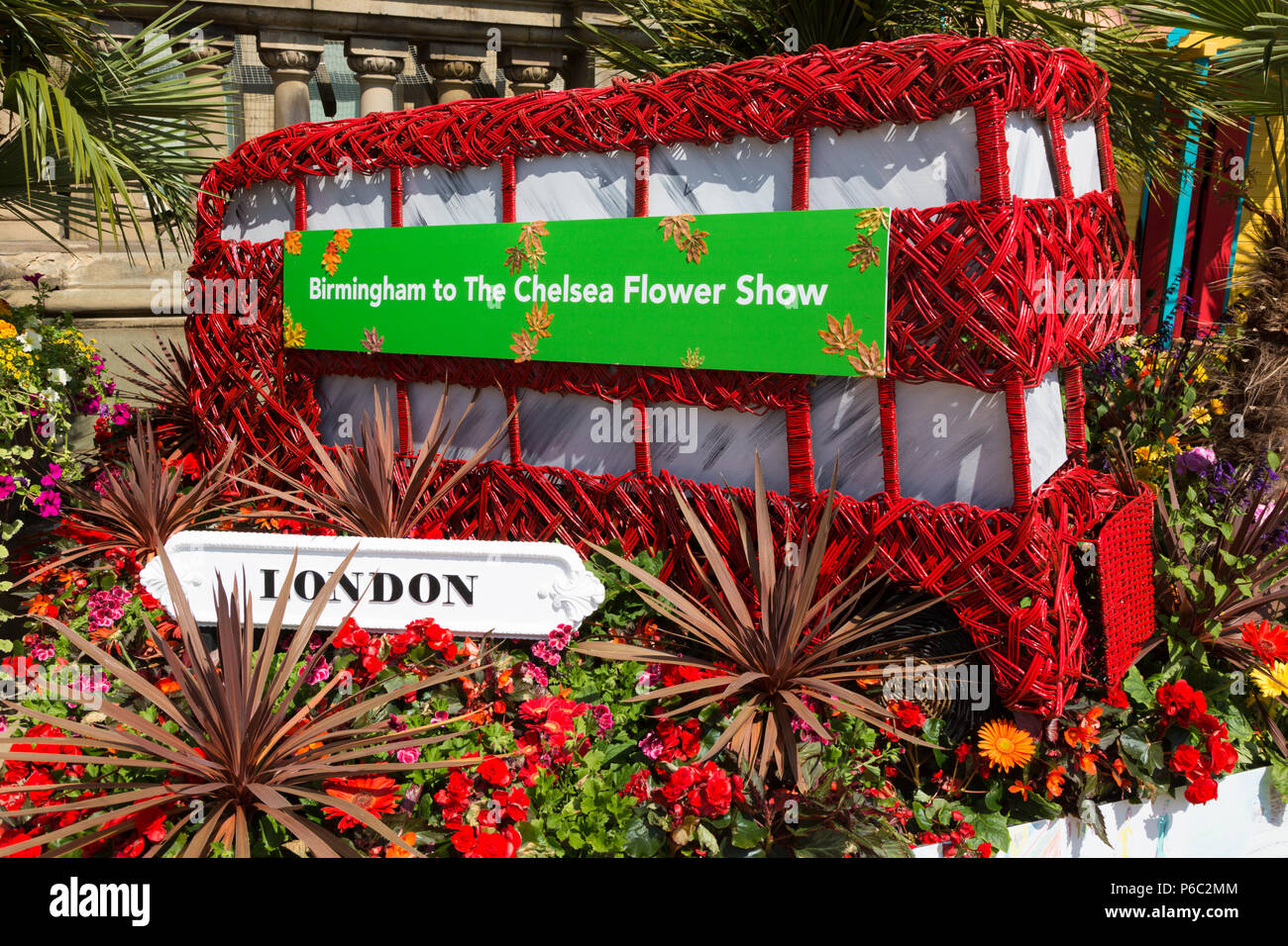 Floreali o display giardino di Birmingham, UK, che è stato esposto in il Chelsea Flower Show, 2018 Foto Stock