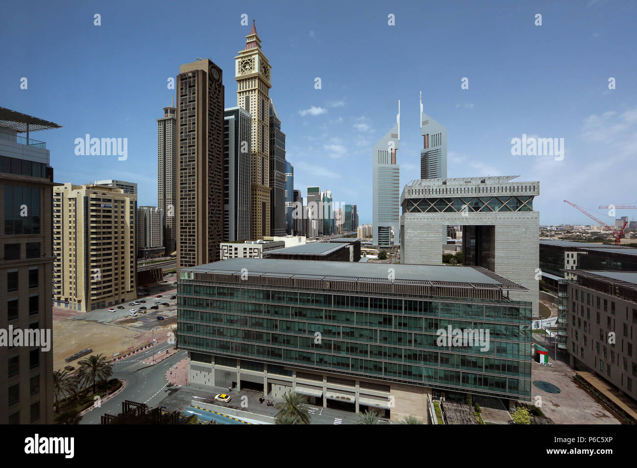 Dubai, Emirati Arabi Uniti, Centro Finanziario Internazionale di Dubai Foto Stock