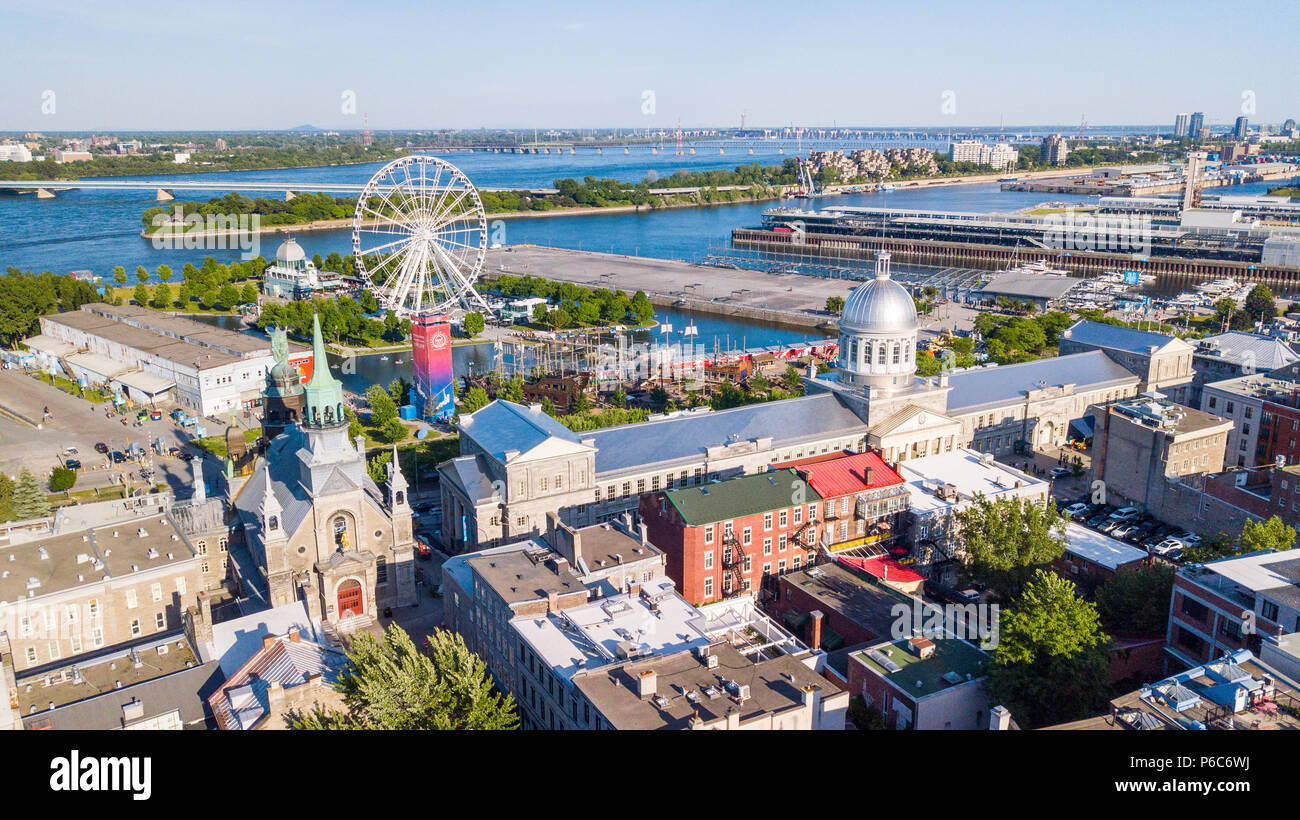 La Vecchia Montreal o Vieux-Montréal, Montreal, Canada Foto Stock
