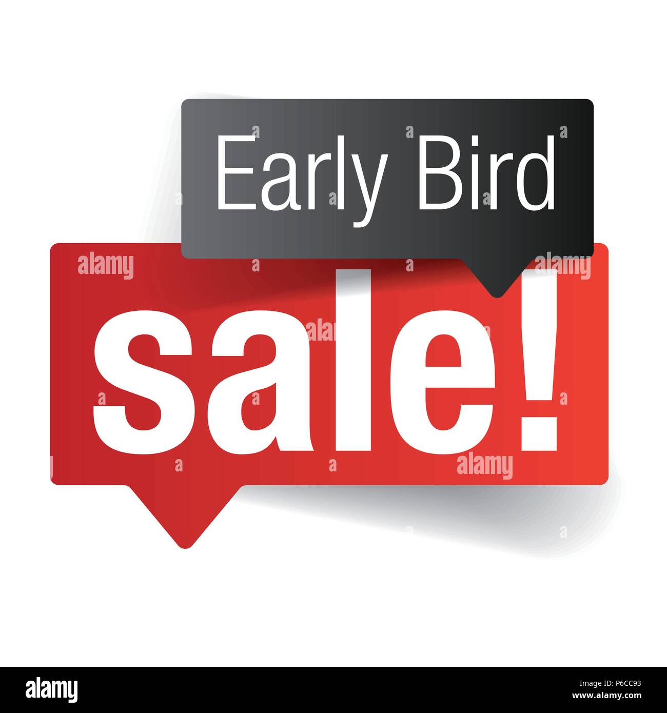 Early Bird vendita tag etichetta Illustrazione Vettoriale