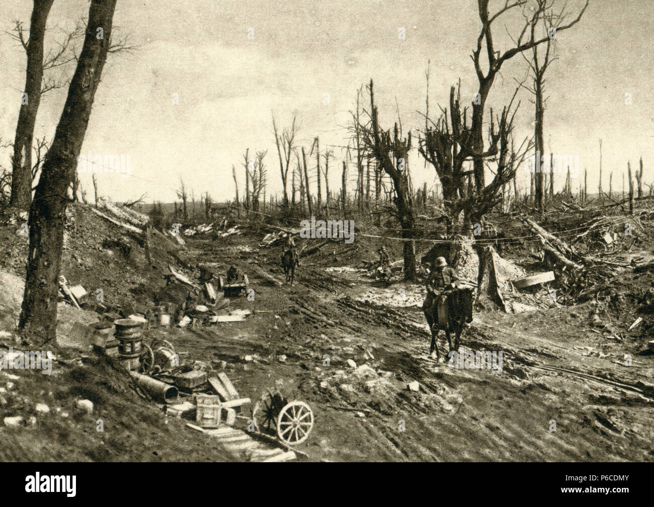 La prima guerra mondiale, Arras, terreno di battaglia, ww1, la prima guerra mondiale, la prima guerra mondiale Foto Stock