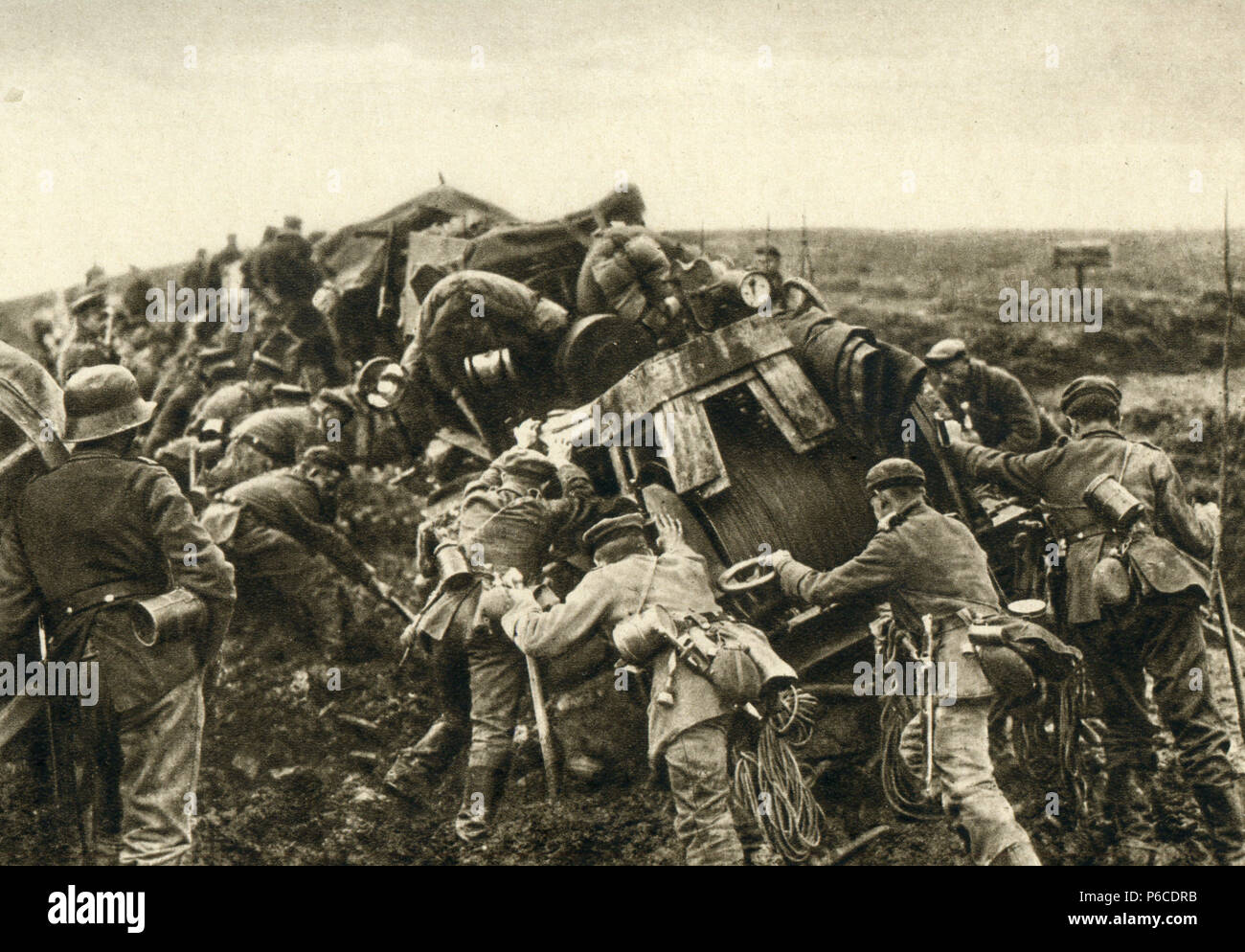 La prima guerra mondiale, Aerostiers, ww1, la prima guerra mondiale, la prima guerra mondiale Foto Stock