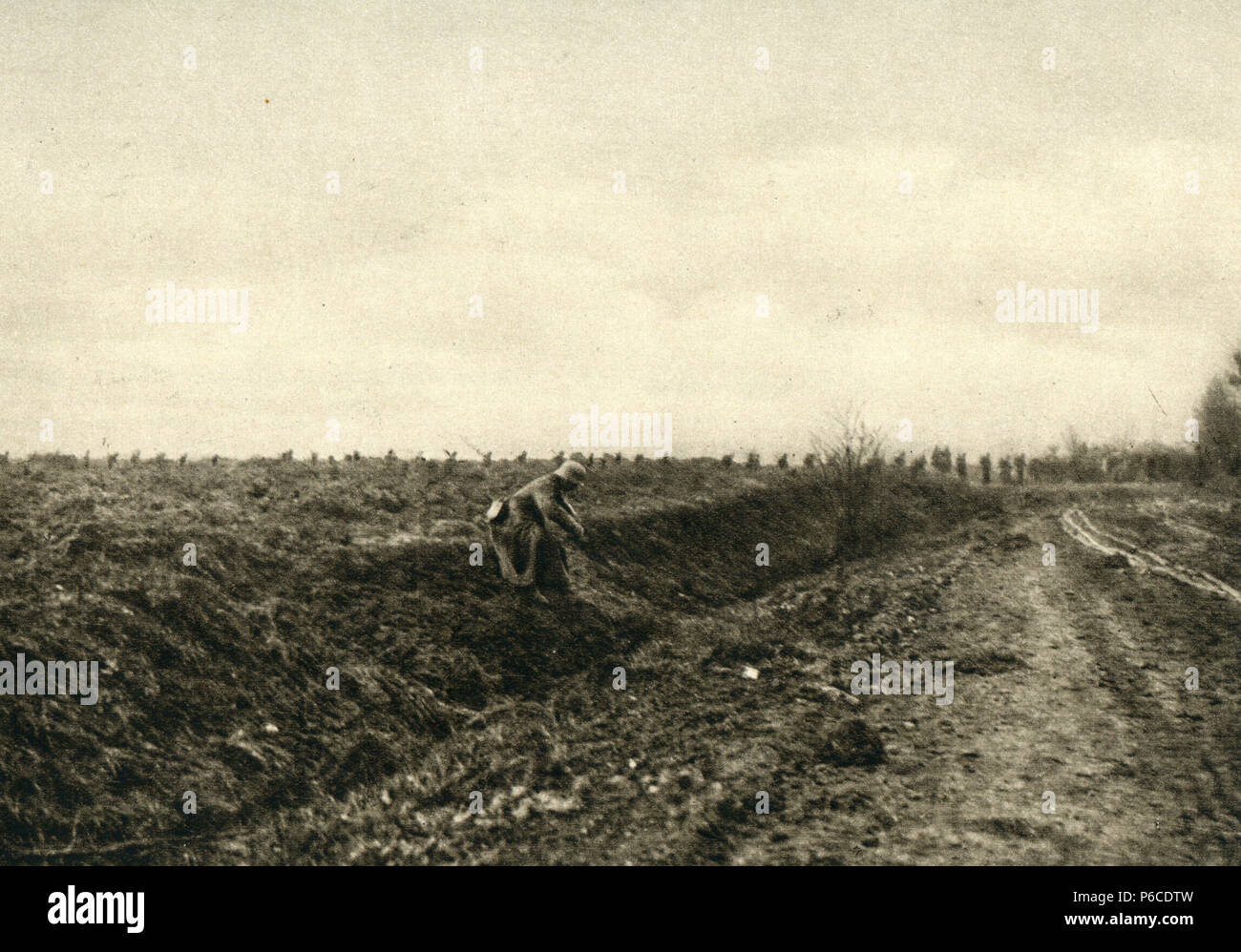 La prima guerra mondiale, battlefield, kemmel, ww1, la prima guerra mondiale, la prima guerra mondiale Foto Stock