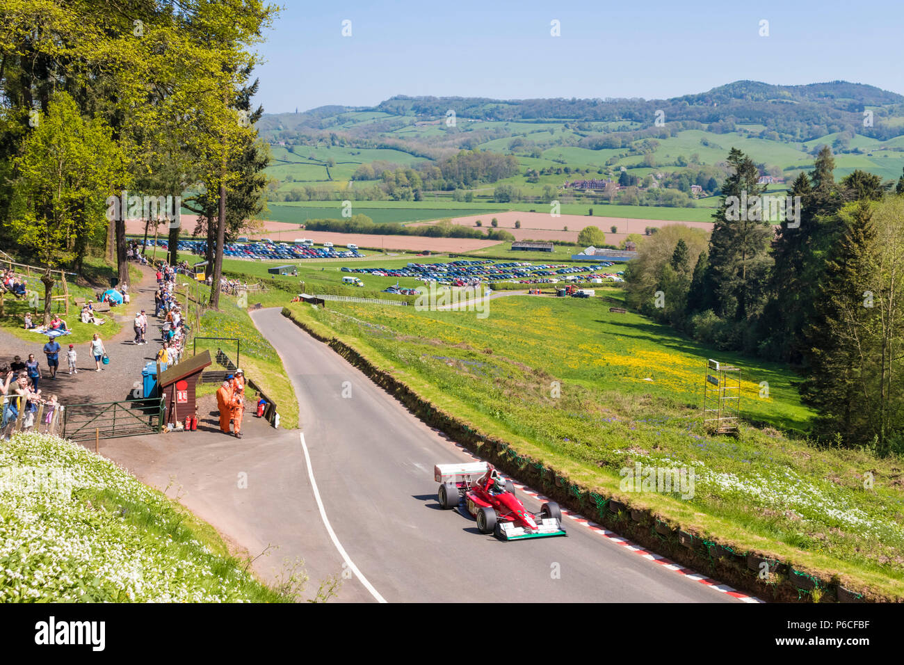Shelsley Walsh hillclimb velocità Shelsley Walsh hill climb worcestershire Foto Stock
