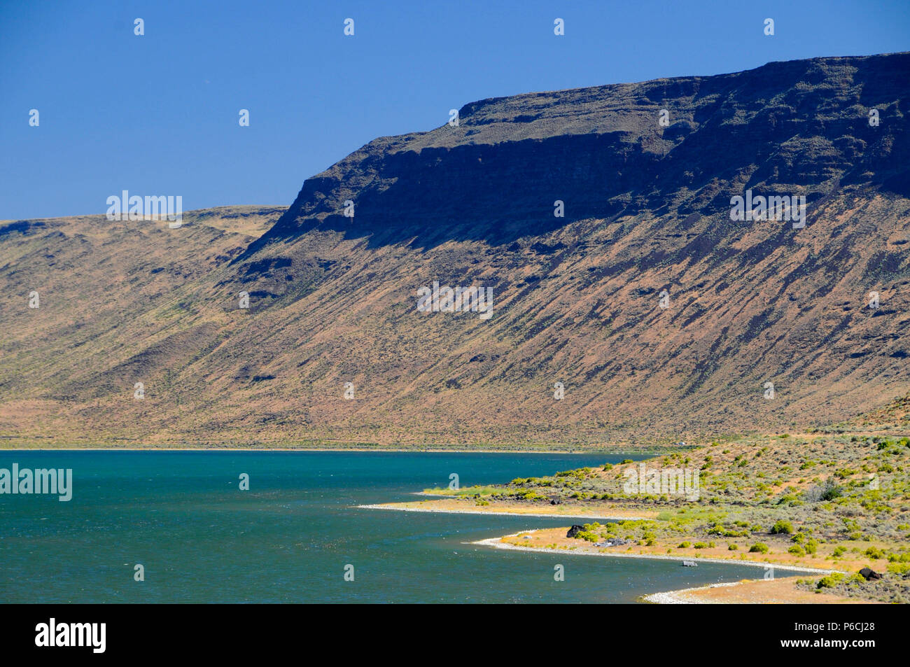 Il lago di Abert, quartiere Lakeview Bureau of Land Management, Oregon Foto Stock