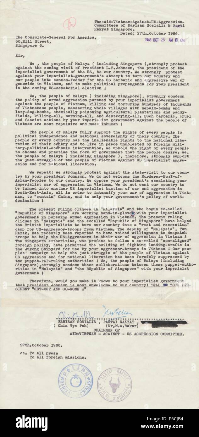 Volantini, 1970. () Foto Stock