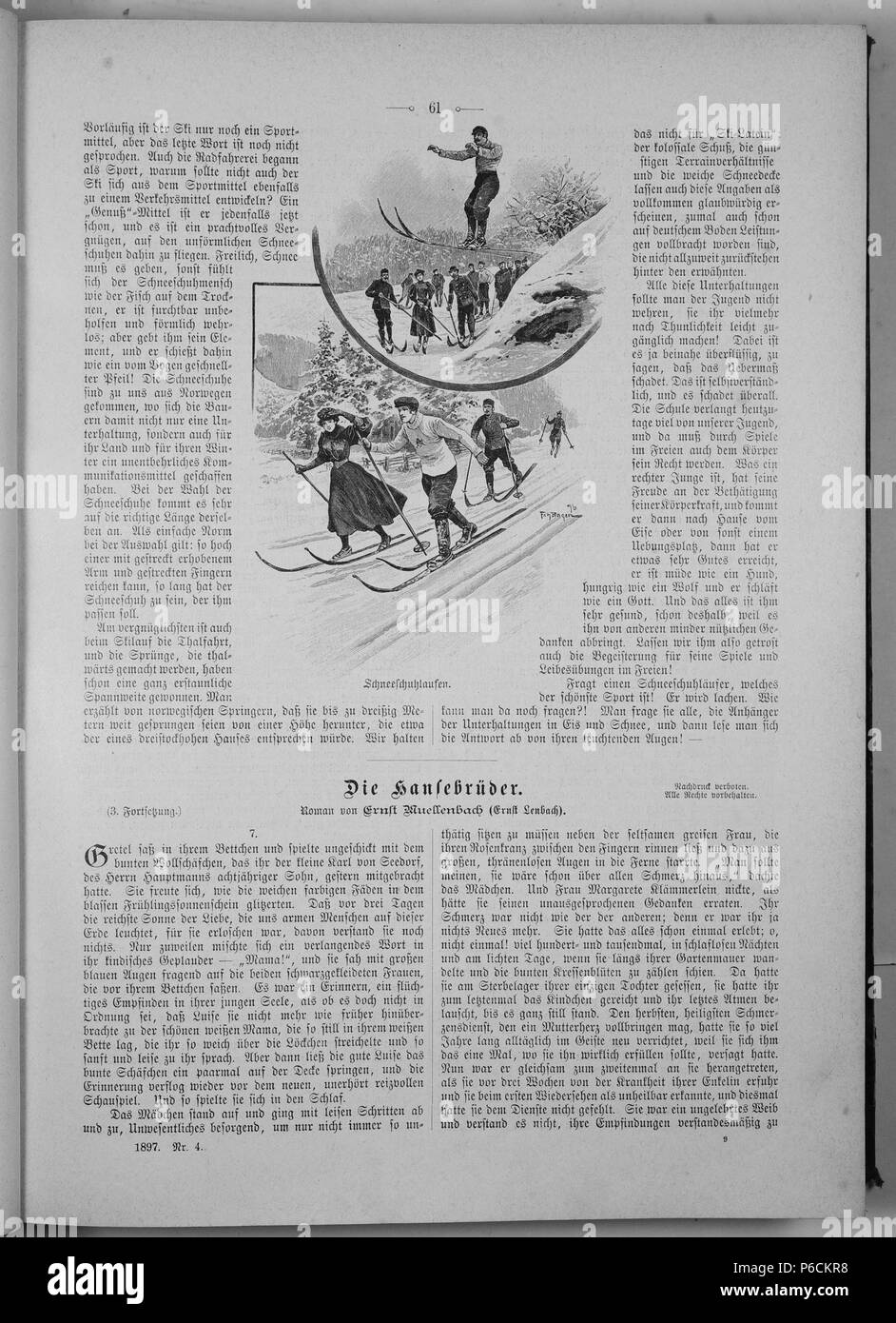 . Die Gartenlaube. Deutsch: Seite 61 aus 'Die Gartenlaube'. Inglese: pagina 61 da ufficiale Die Gartenlaube per 1897. Immagine estratta (eventuale): File:Die Gartenlaube (1897) b 061.jpg - hi res, 2,5 MB. Deutsch: keine Bildunterschrift inglese: nessuna didascalia . N/A 28 Die Gartenlaube (1897) 061 Foto Stock