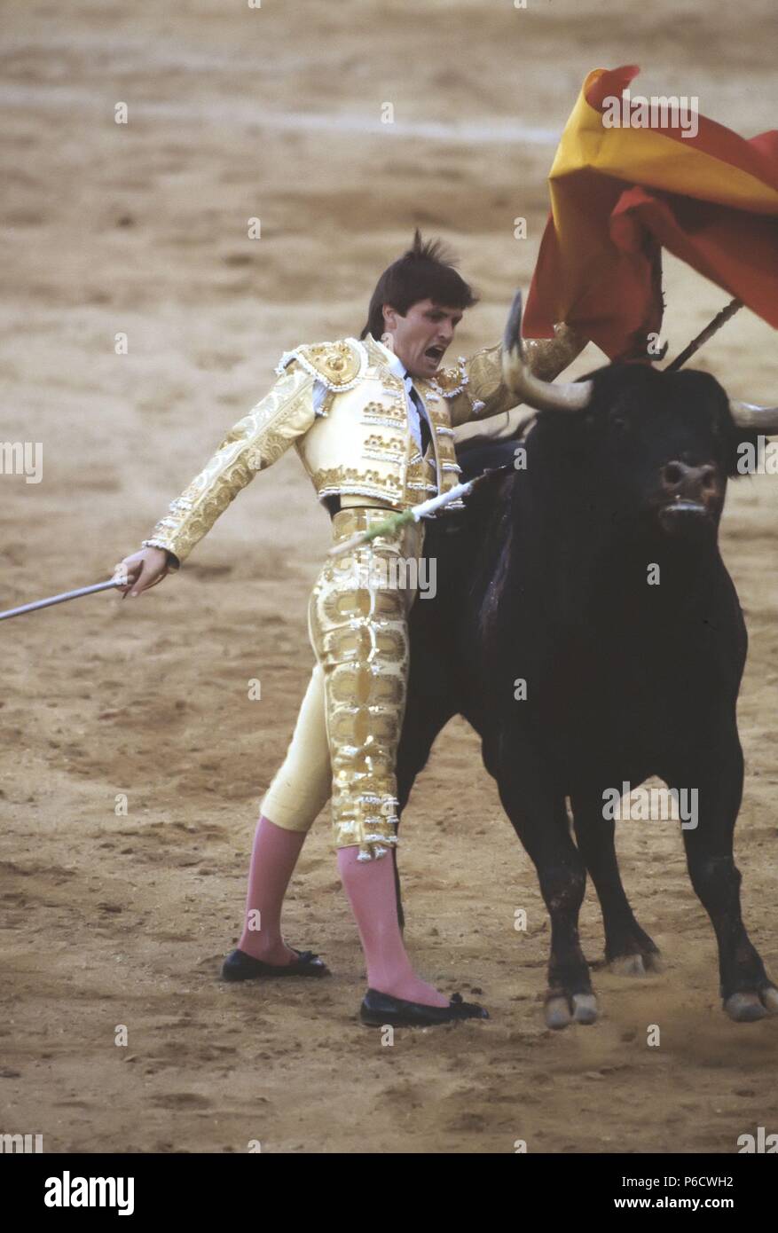 ESPARTACO. JUAN ANTONIO RUIZ. MATADOR DE TOROS ESPAÑOL. ESPARTINAS 1962-. Foto Stock