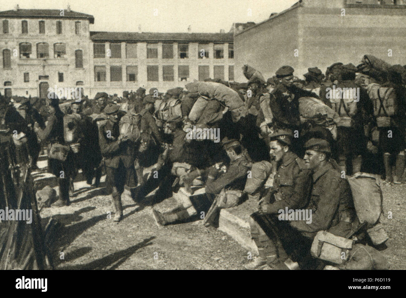 Marsiglia, soldati britannici, ww1, la prima guerra mondiale, la prima guerra mondiale Foto Stock