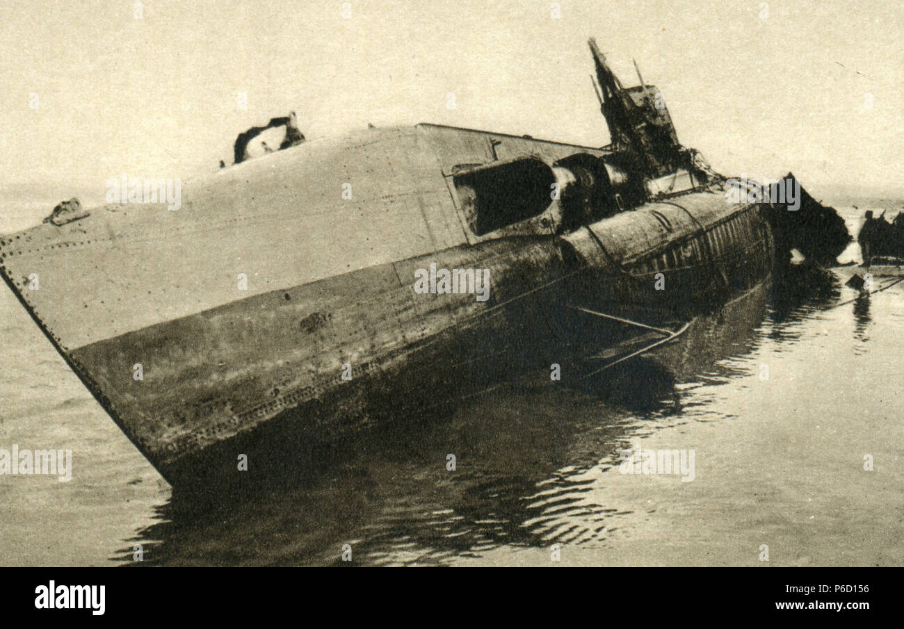 Sommergibile, guerra mondiale i, ww1, la prima guerra mondiale, la prima guerra mondiale Foto Stock