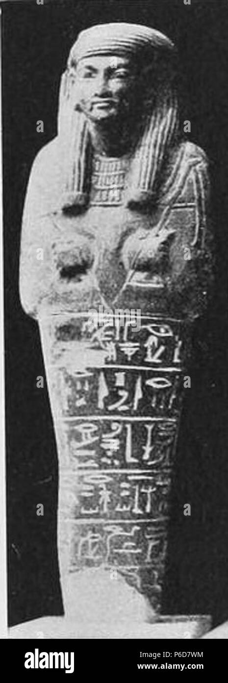 Inglese: Ushabti di Minmose, un antico egiziano addetto alta sotto il faraone Amenhotep II. Xviii dinastia, Nuovo Regno. Il 14 maggio 2014, 20:06:37 79 Ushabti Minmose Petrie Foto Stock