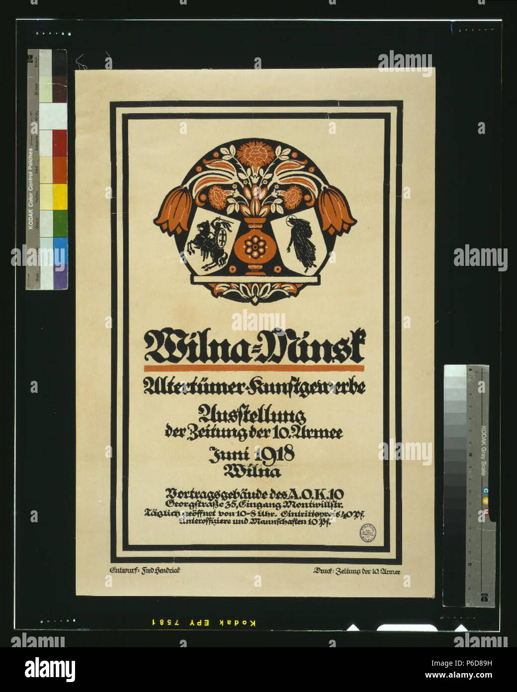 81 Wilna-Minsk, Altertümer Kunstgewerbe, der Ausstellung Zeitung der 10. Armee, Juni 1918, Wilna LCCN2004665964 Foto Stock