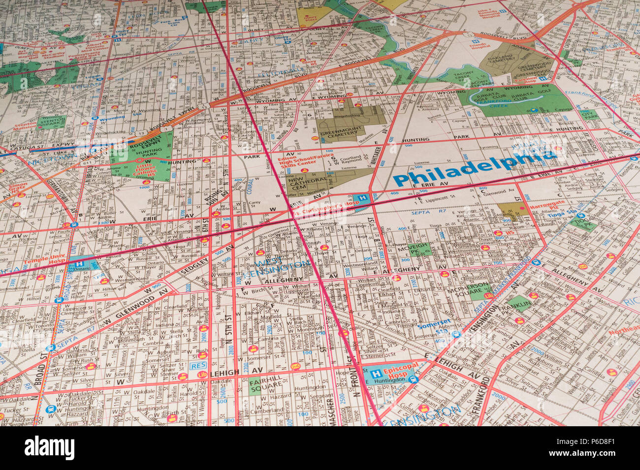 Storia di Philadelphia Museum PA Foto Stock