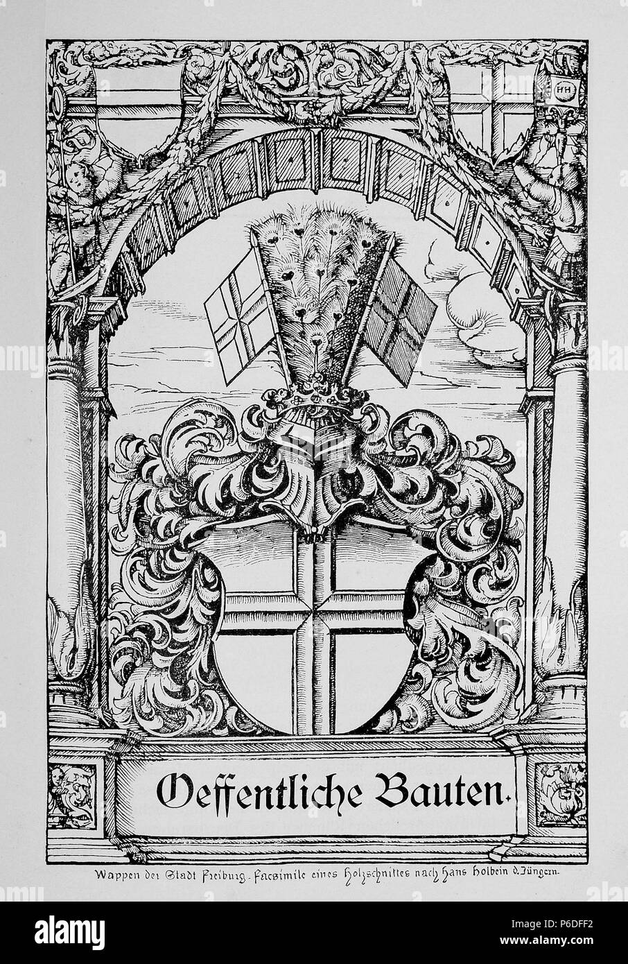 . Freiburg im Breisgau. Die Stadt und ihre Bauten. N/A 48 Freiburg Bauten B 423 Foto Stock