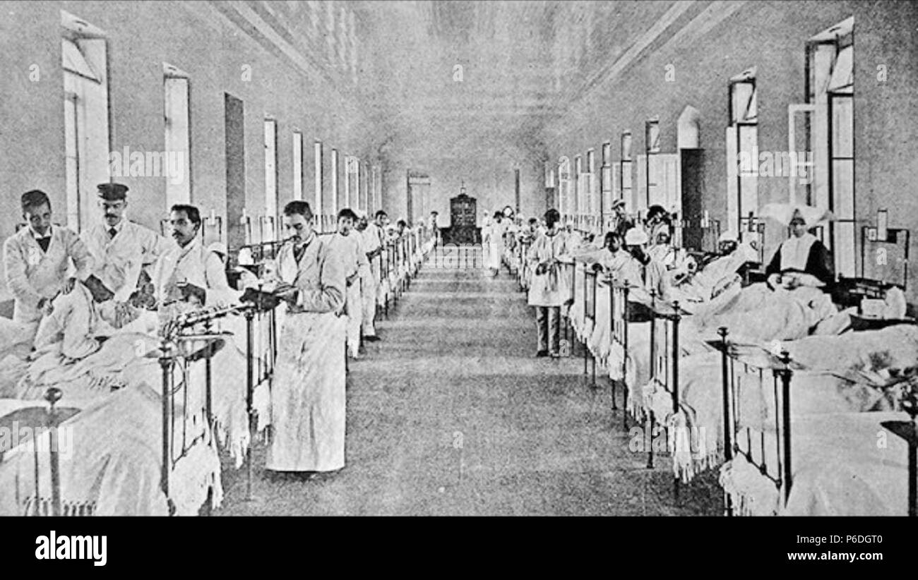 Español: Ospedale San Juan de Dios en Ciudad de Guatemala en 1897. 1897 53 HospitalSanJuandeDios Foto Stock