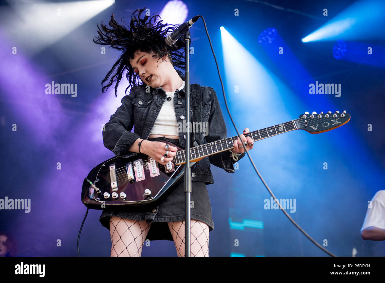 Glasgow, Regno Unito. Il 29 giugno 2018. Onde pallido eseguire sul Re Tut della fase a TRNSMT Festival 2018, Glasgow Green, Glasgowl 29/06/2018 © Gary Mather/Alamy Live News Foto Stock