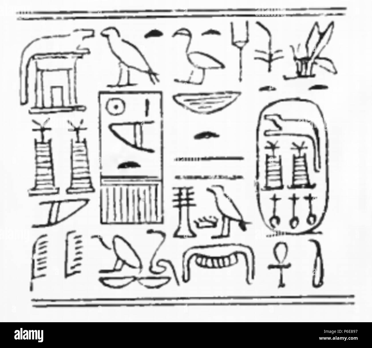 75 SobekneferuCylinderPetrie Foto Stock