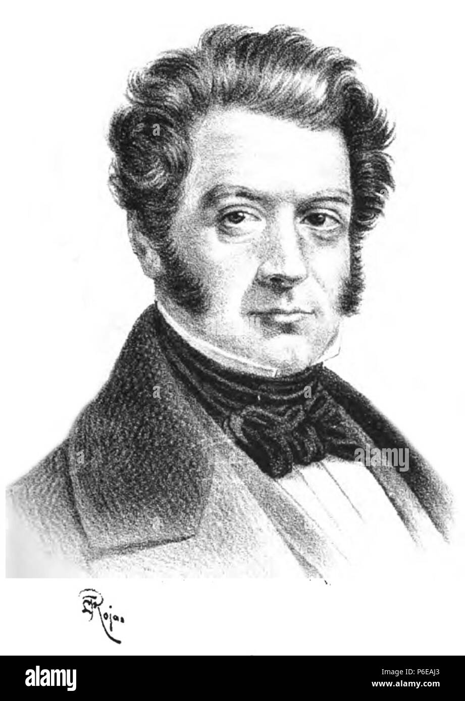 Español: Jorge Beauchef Isnel (* 1787, Velay, Francia - † 10 de junio de 1840, Santiago de Cile). 1905 56 Jorge Beauchef2 Foto Stock