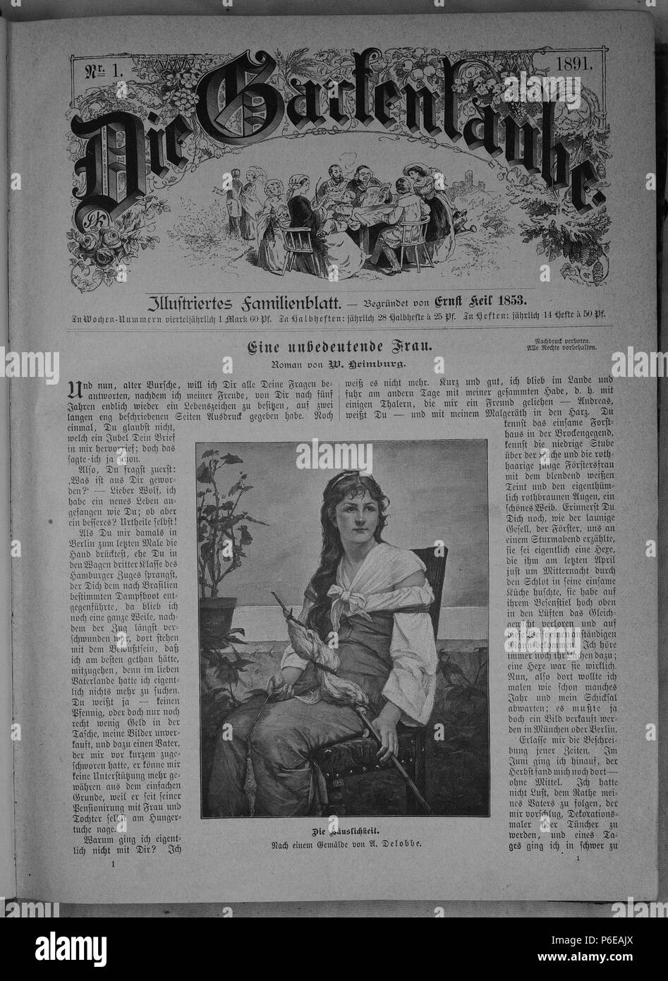 Pittore Francese. N/A 13 Die Gartenlaube (1891) 001 Foto Stock Pittore Francese. N/A 13 Die Gartenlaube (1891) 001 Foto Stock