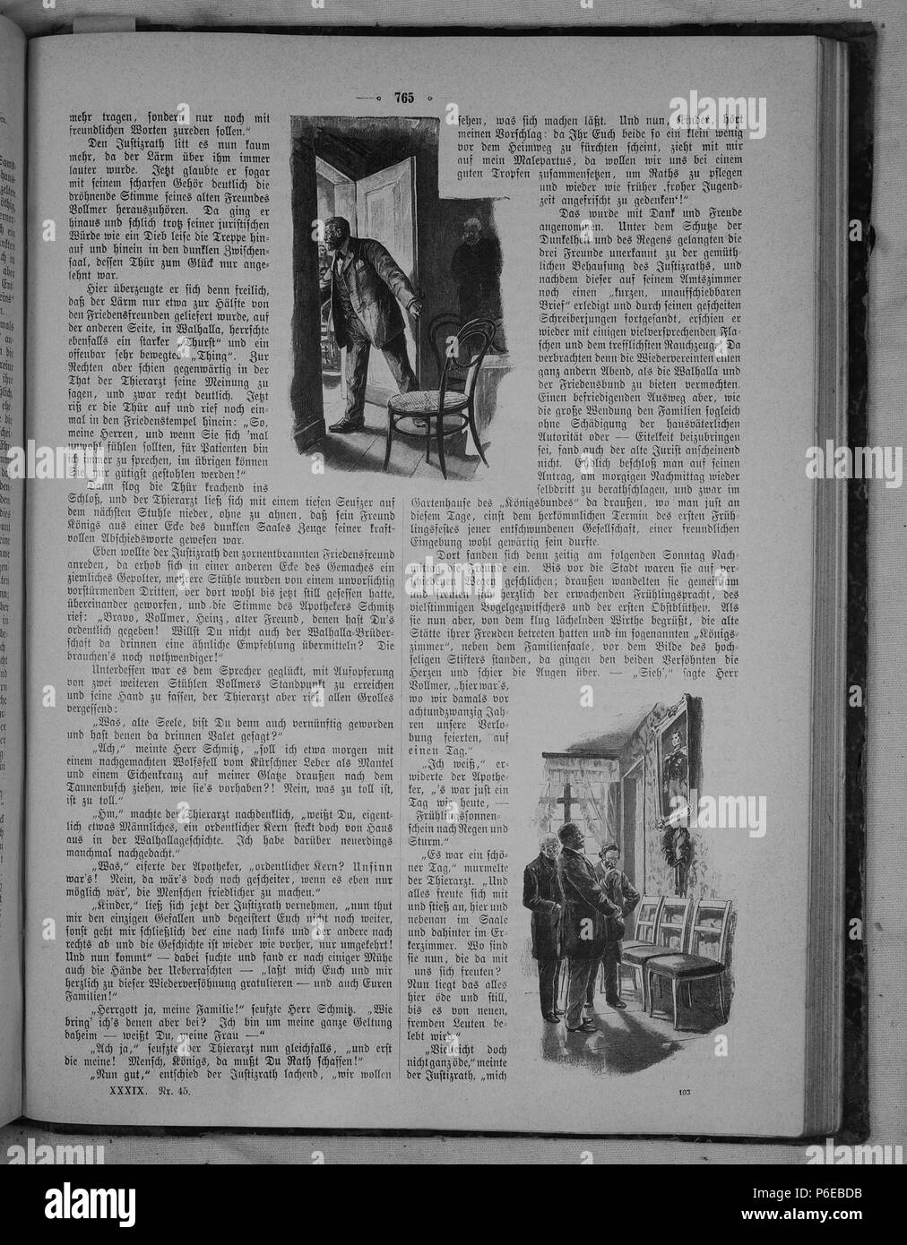 . Die Gartenlaube. Deutsch: Seite 765 aus 'Die Gartenlaube'. Inglese: pagina 765 da ufficiale Die Gartenlaube per 1891. Immagine estratta (eventuale): File:Die Gartenlaube (1891) b 765.jpg - hi res, 2,5 MB. Deutsch: keine Bildunterschrift inglese: nessuna didascalia . N/A 17 Die Gartenlaube (1891) 765 Foto Stock