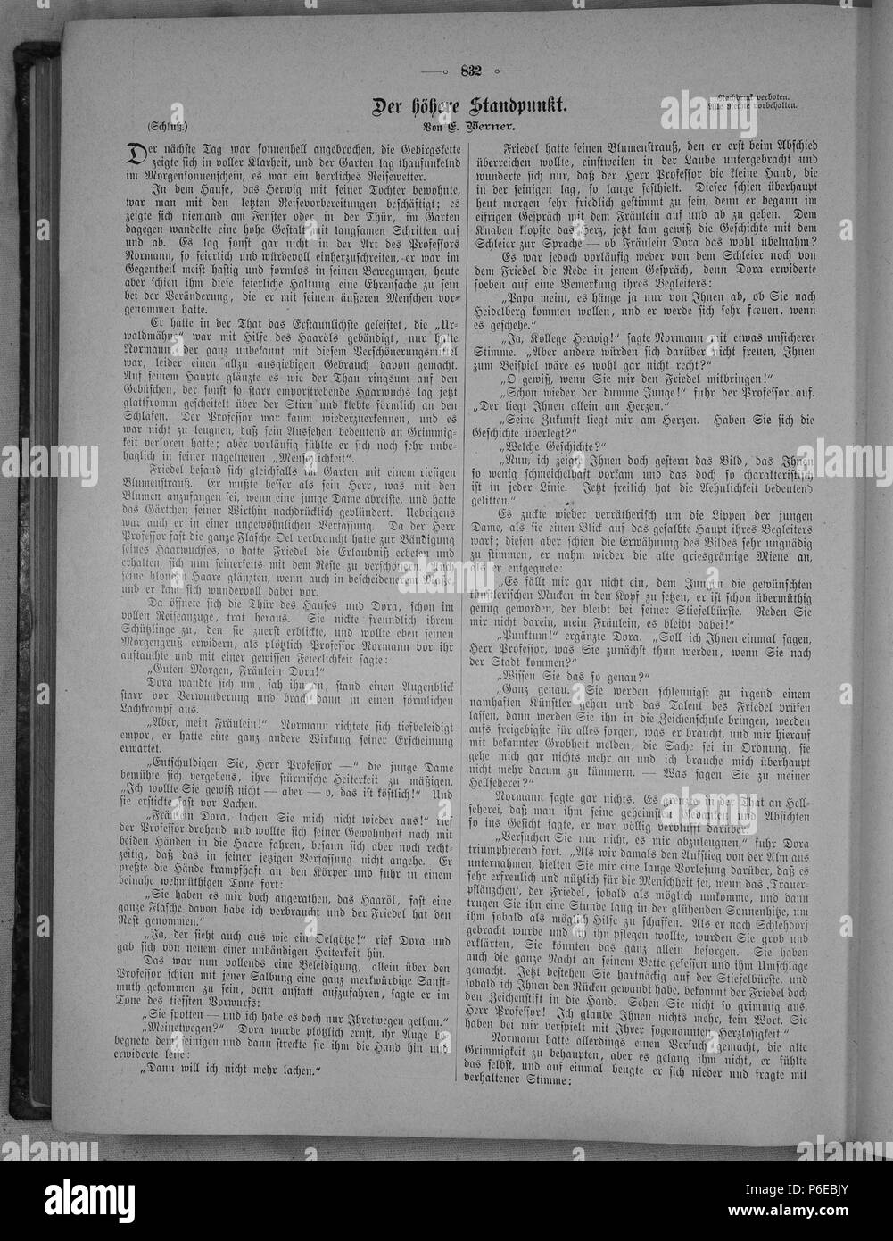 . Die Gartenlaube. Deutsch: Seite 832 aus 'Die Gartenlaube'. Inglese: pagina 832 da ufficiale Die Gartenlaube per 1891. Immagine estratta (eventuale): File:Die Gartenlaube (1891) b 832.jpg - hi res, 2,5 MB. Deutsch: keine Bildunterschrift inglese: nessuna didascalia . N/A 17 Die Gartenlaube (1891) 832 Foto Stock