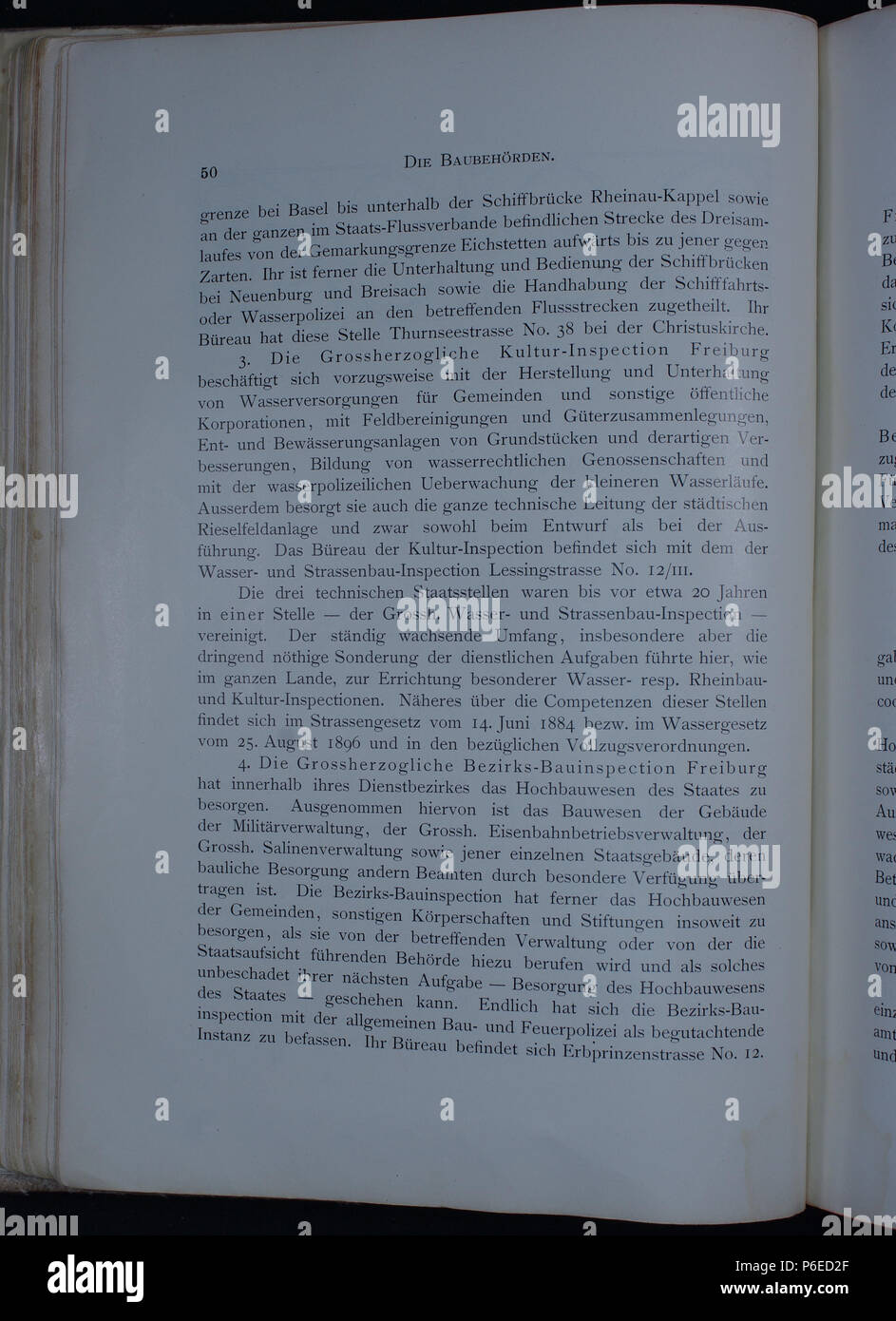 . Freiburg im Breisgau. Die Stadt und ihre Bauten. N/A 44 Freiburg Bauten 050 Foto Stock