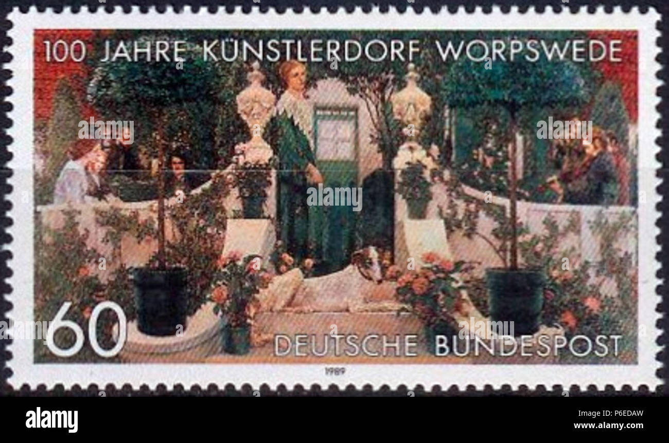 Tedesco-russo pittore, architetto, designer e scrittore. N/A 11 DBP 1989 1430-R Foto Stock