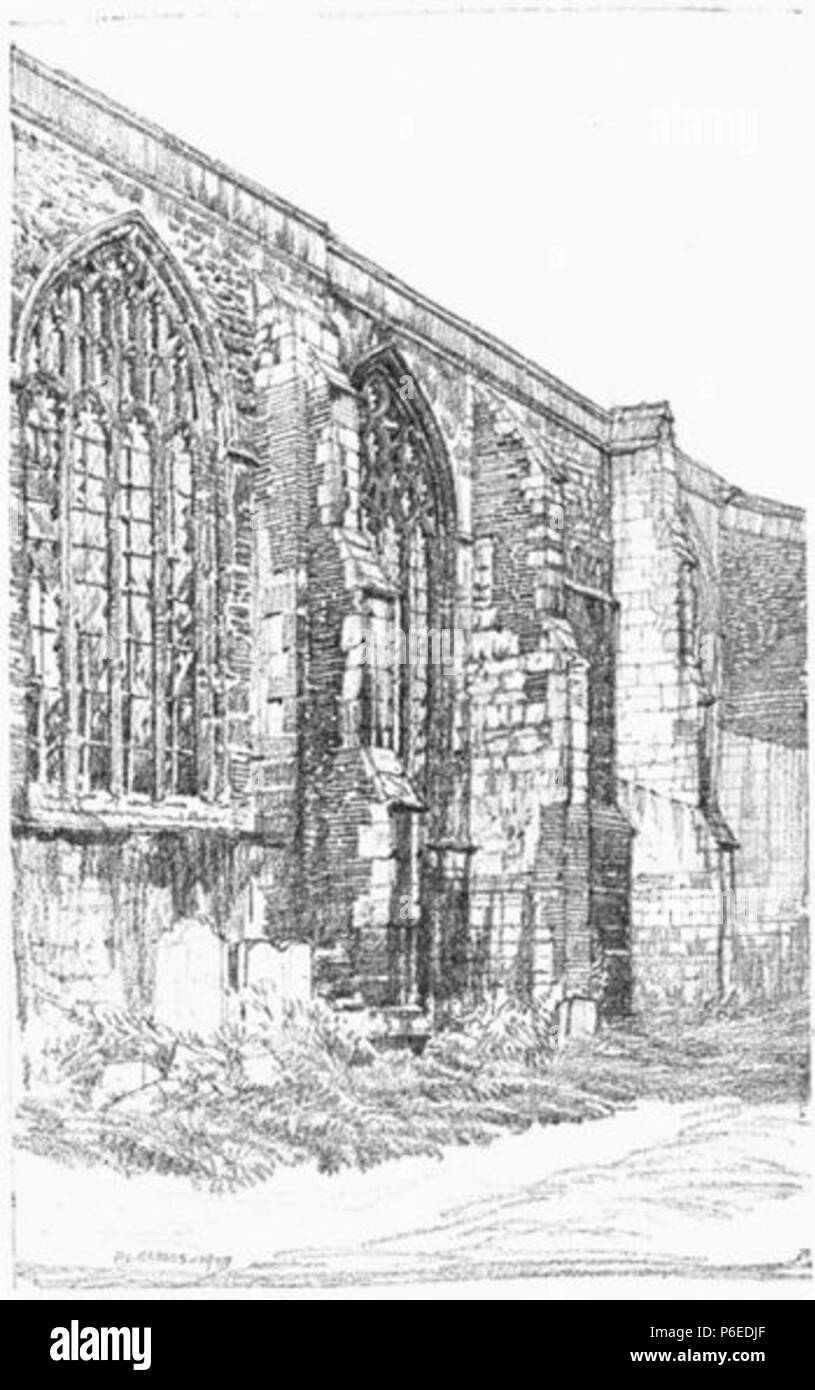 Inglese: vista sulla chiesa di Santa Maria in meno, a Cambridge, dal Sud . 1910 50 Griggs 1910 - Santa Maria inferiore, lato sud - 38735 gutenberg img009 Foto Stock