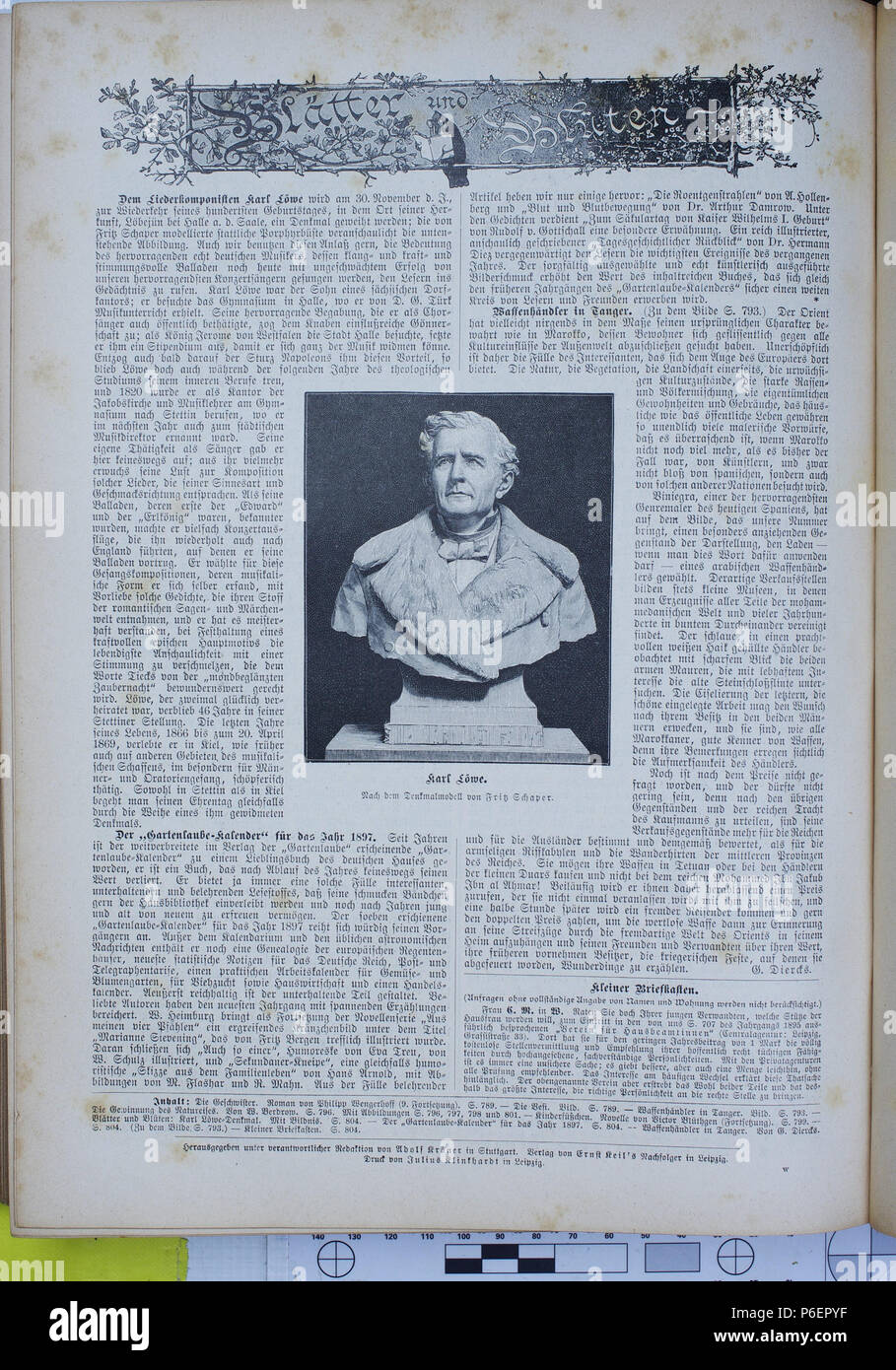 . Die Gartenlaube. Errore di espressione: parola sconosciuta 'Die'. Deutsch: keine Bildunterschrift inglese: nessuna didascalia . N/A 27 Die Gartenlaube (1896) 0804 Foto Stock