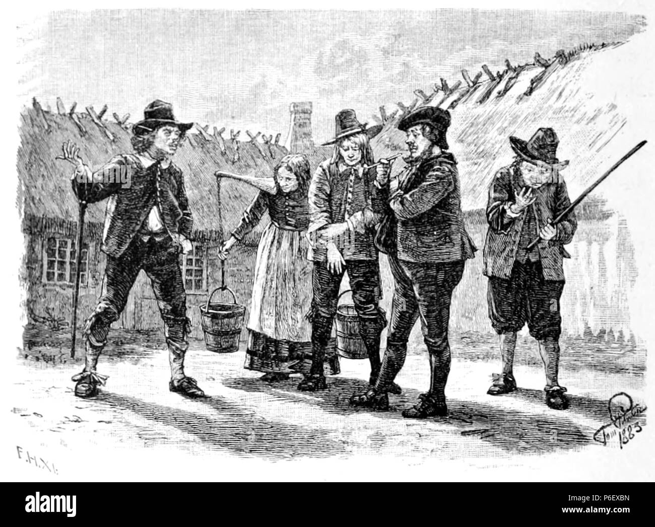 11 Danske Folkeaeventyr illustrazione p152 Foto Stock