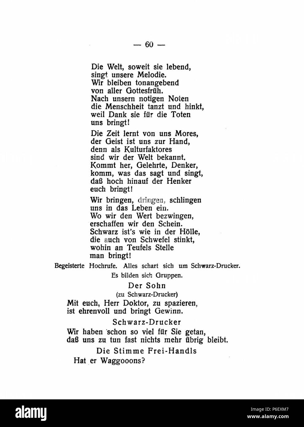 Deutsch: Dies ist ein Scan des historischen Buches: Inglese: questa è una scansione del documento storico: Literatur oder Man wird doch da sehn . N/A 12 De Literatur (Kraus) 62 Foto Stock