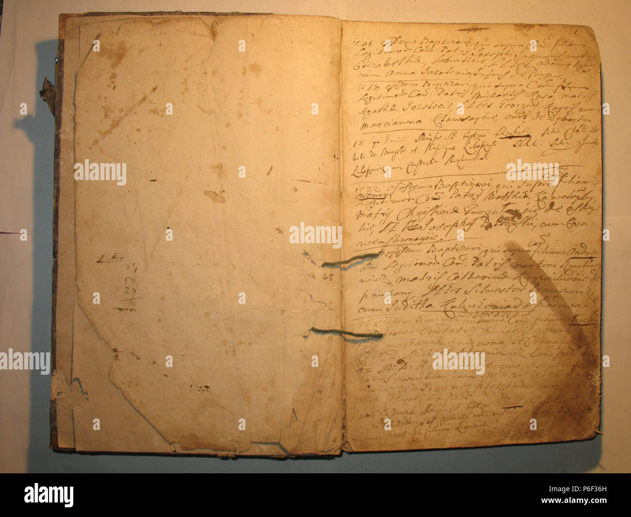 88 Šeduvos RKB 1758-1779 krikšto metrikų knyga 002 Foto Stock