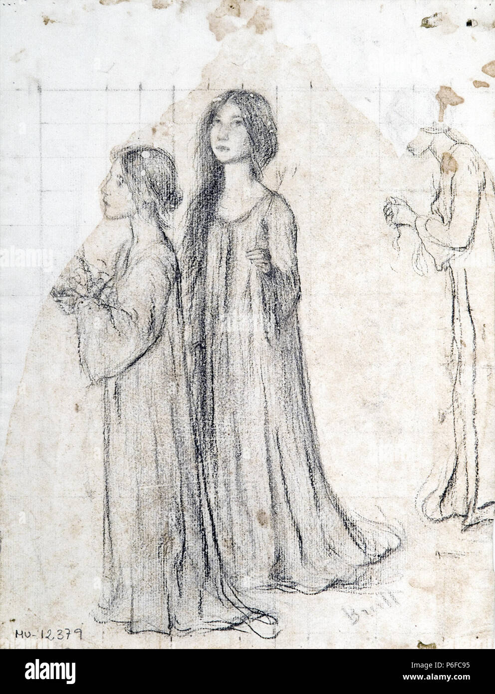 1 Esbós per le sante donne - Joan Brull ho Vinyoles (1863-1912) Foto Stock